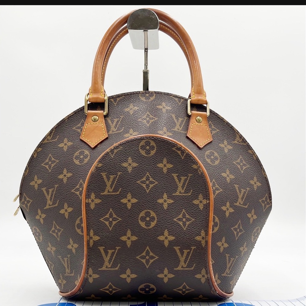 Louis Vuitton Brown and Tan Monogram Shoulder Bag